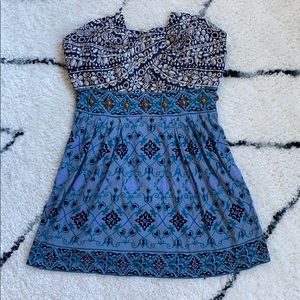 Deletta Boho Strapless Top